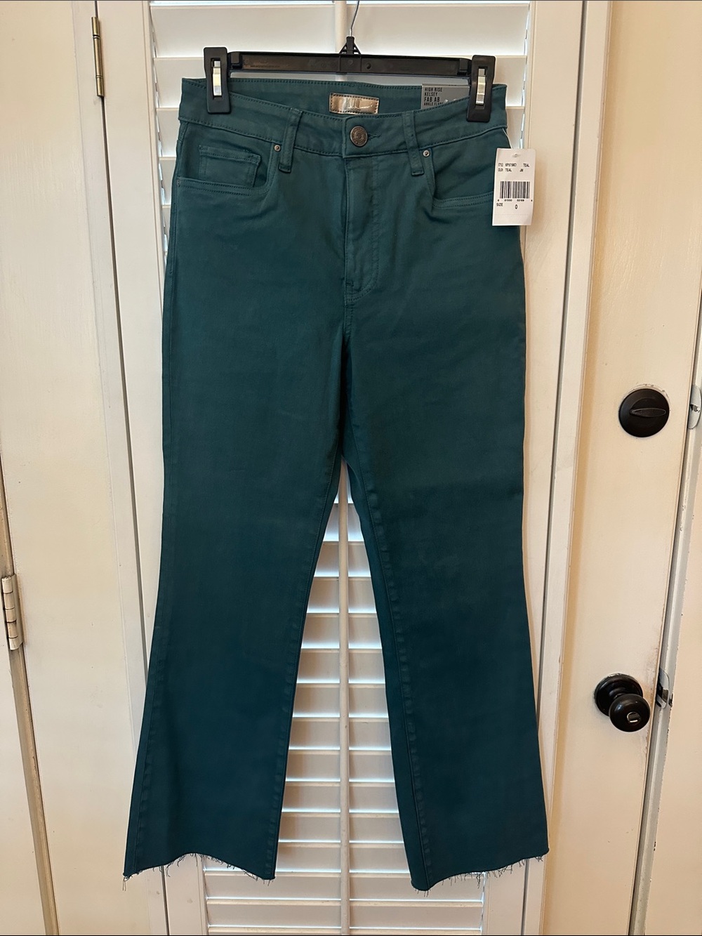Women’s Teal Straight-Leg Jeans Kut from The Kloth size 0